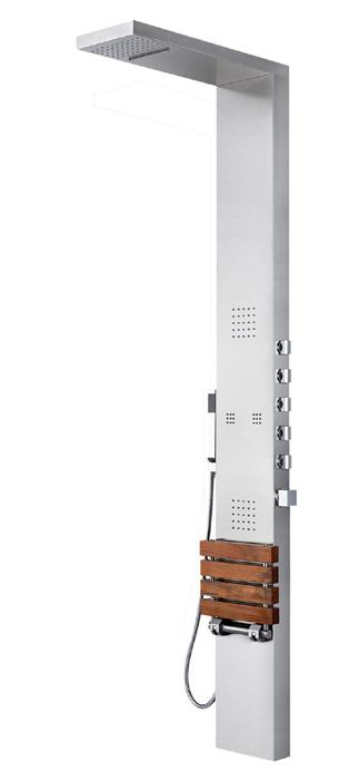 Santa Cruz ShowerSpa Santa Cruz ShowerSpa includes a thermostatic valve, independent diverters, brushed bronze