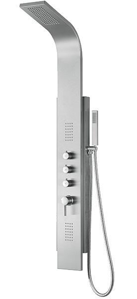 Monterey ShowerSpa The Monterey ShowerSpa is a beautiful shower with brushed nickel fixtures and stainless steel body. Malibu ShowerSpa The Malibu ShowerSpa is stylish, contemporary, and sleek!