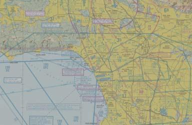 West Flow LAX Airspace Sector Areas