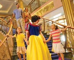 SHIPS & SAILINGS With their distinctive designs and gold-swirled bows, the 4 Disney Cruise Line ships inspire