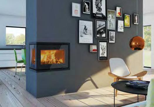 www.lotusstoves.com The fire s newly designed combustion mechanism channels air into the firebox through the integrated front air vent.