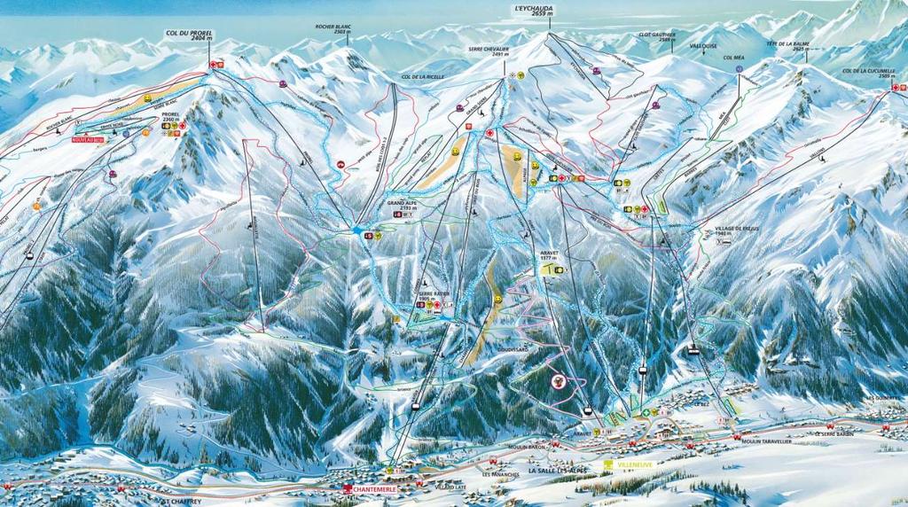 Full map available from http://www.serre-chevalier.