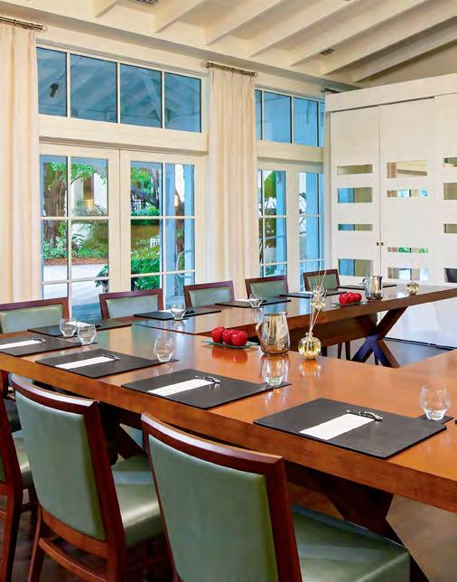 MEETINGS & FUNCTION SPACE Combining work and play is at the heart of Hyatt Regency Coconut Point Resort & Spa. The lush, 26-acre setting of our resort combined with more than 75,000 sq. ft.