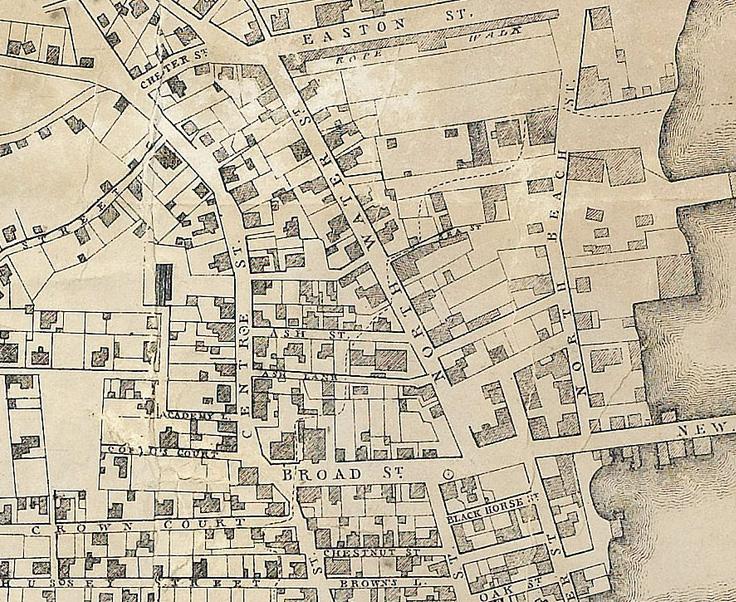 Coffin Map detail, 1834 The early history of 26 North Water Street remains a mystery.
