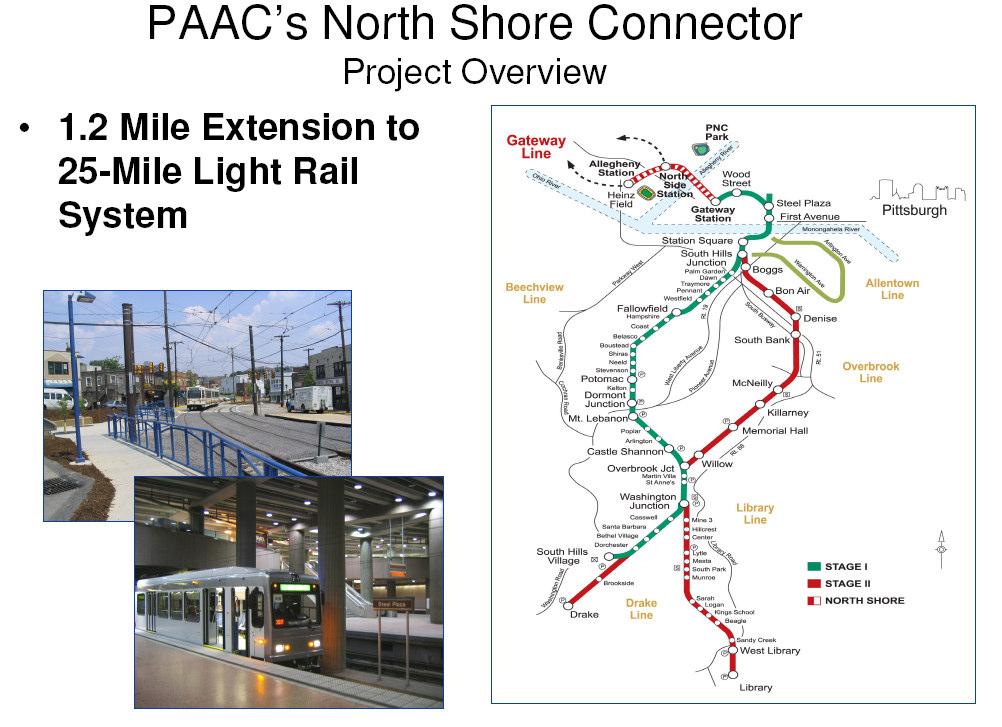 Year in Review Overview and Looking Forward PAAC s North Shore Connector: a strategic expansion of service in the Greater Pittsburgh Region Examples of major capital initiatives that were advanced