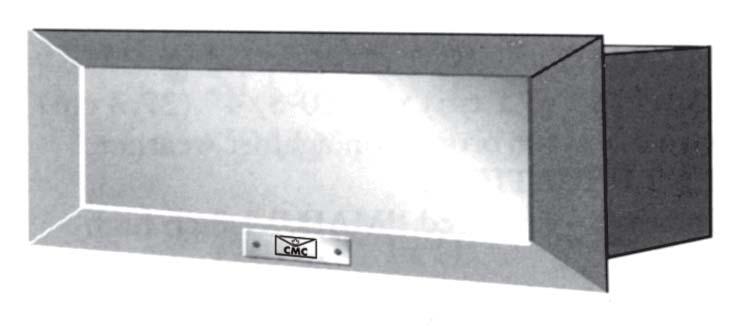 Model 170 (Mail slot) Frame and door made of extruded aluminum. Rear flange is galvanized steel. Door opens inward.