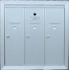 Vertical mailboxes - interior S-101 series / MEETS OR EXCEEDS CANADA POST STANDARDS GANG SELECTION APPLICATION Condominiums Small Apartment Buildings Campgrounds FEATURES & BENEFITS Quality - Model