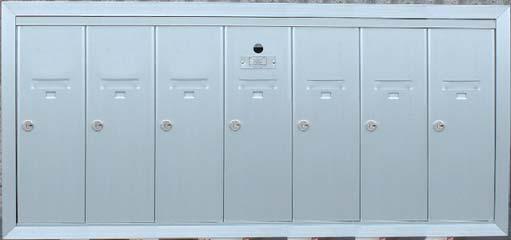 Vertical mailboxes - interior S-101 series / MEETS OR EXCEEDS CANADA POST STANDARDS GANG SELECTION Single DOOR SIZES Double Outgoing mailslot 16 (406)