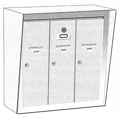Vertical mailboxes - exterior / MEETS OR EXCEEDS CANADA POST STANDARDS Model S-202-DD (Double deck) Model S-301-SD (Single deck) Model S-302-SM (Surface mount) QUANTITY 6 8 10 12 14 Actual sizes GANG