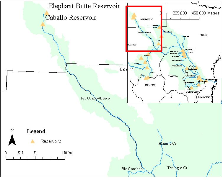 37: GIS Map of the Rio Grande/Bravo