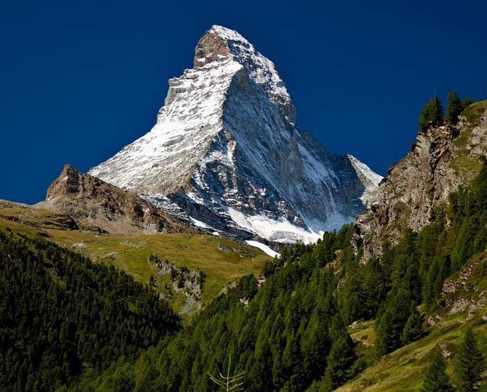 Saas Fee and Zermatt, where the Matterhorn is located, are the two preeminent mountain villages in this region.