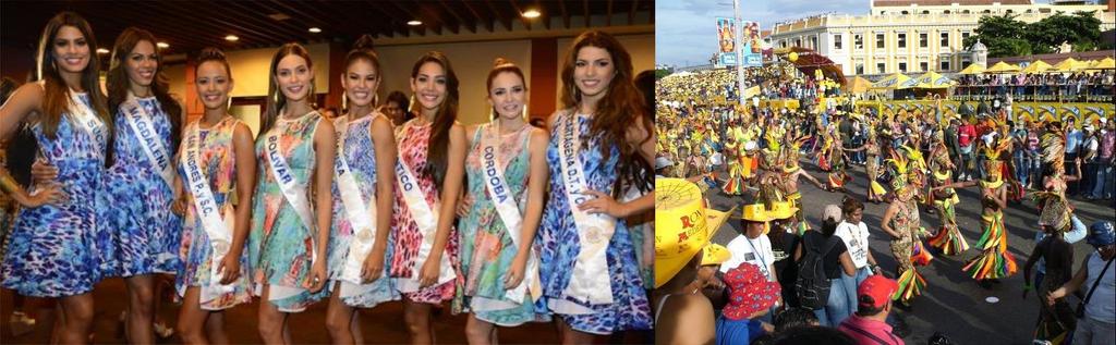 Independence Festivities And National Beauty Reign Every November Colombia becomes a party on behalf of the National beauty contest, which since 1934 is celebrated in Cartagena with the aim
