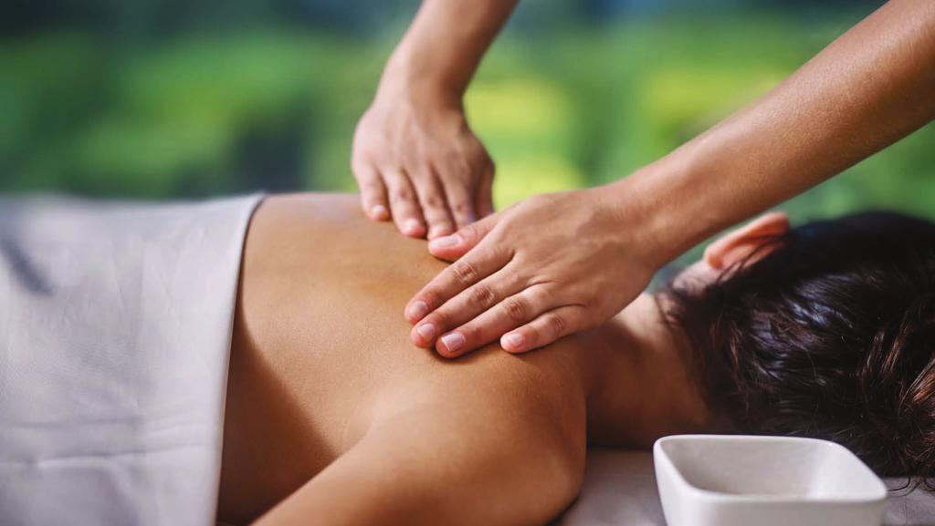 SHOULDER AND BACK MASSAGE shoulder massage for two at Six Senses Spa. rejuvenates the senses.