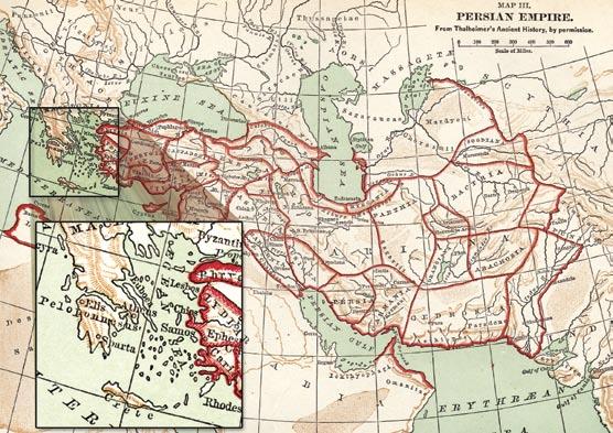 The first superpower: Achaemenid Persia at its apogee stretched from Greece and North Africa in the west to the Indus River in the east.