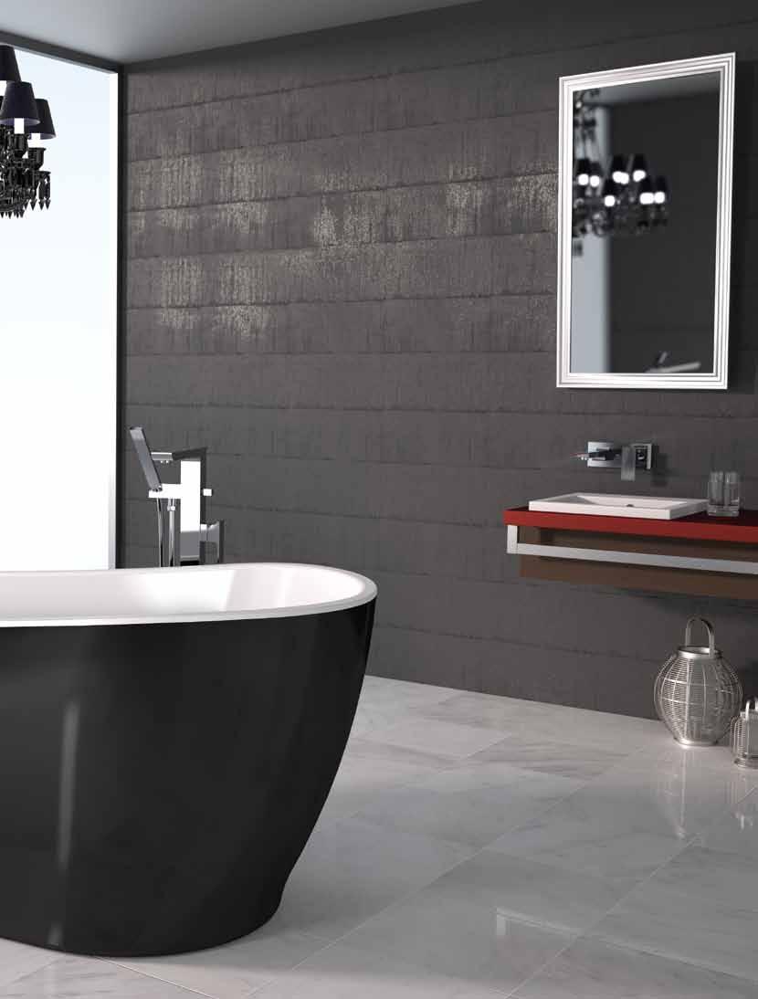 Noir Freestanding A seamless freestanding bath with subtle high back and organic, tapered design for a deep, relaxing soak.