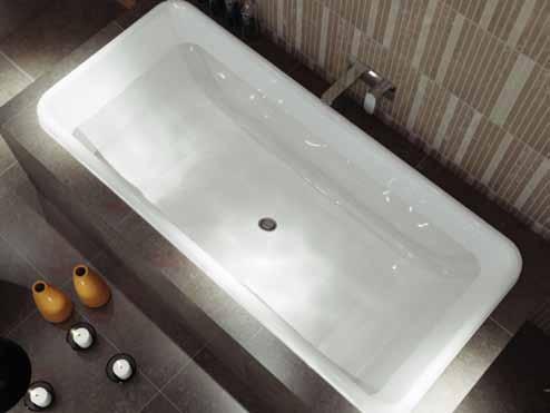 Indulge Collection Cube Island The Cube Island bath is a stylish, rectangular form with softer contours and thinner rim profile.