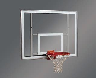Rectangular Polycarbonate 72 x 42 Backboard 503034 Competition size backboard of unbreakable 1/2 thick clear polycarbonate framed by