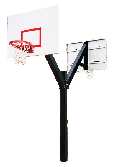 Available with 72 x 42 acrylic backboard with breakaway goal (506995), or 72 x 42 steel backboard with super playground goal (506997).