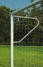 All Draper Portable Soccer Goals come standard with nets and built-in wheel kit for easy transport, rear stabilizer bar and ground anchor kit for player safety.