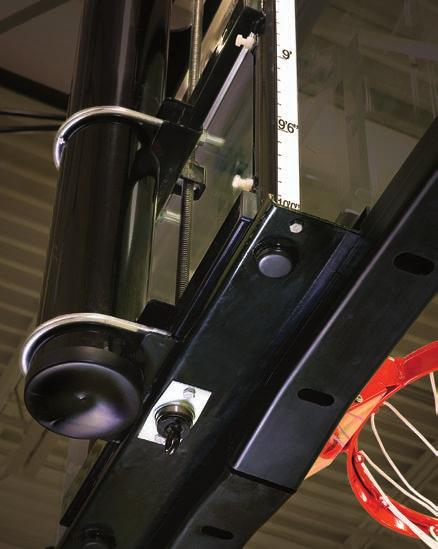 Manual Height Adjuster Operated with a removable awning-style crank handle and actuated via a ¾ 6 Acme threaded rod.