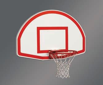 Fan Aluminum 54 x 35-1/2 Basketball Backboard 503143 White, solid die-cast aluminum with reinforcing ribs for added strength. White powder coat finish and lifetime warranty.