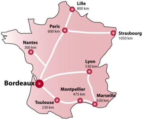 ACCESS As the economic capital of South-Western France, Bordeaux can be easily reached by air, train