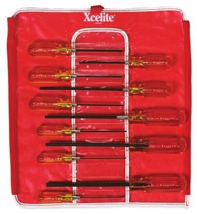 SCREWDRIVERS Roll-up Kits for Allen Hex Socket Type Complete set of LN series Allen hex socket type and metric size screwdrivers Roll-up canvas case, plastic-coated for wear and protection Cat UPC