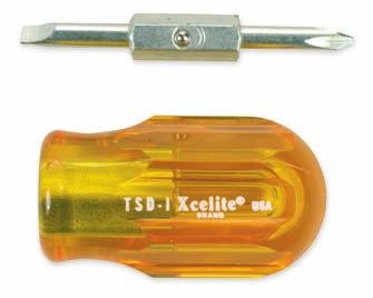 SCREWDRIVERS & NUTDRIVERS Two-in-One Screwdriver 3/16" slotted tip end and Catalog No.
