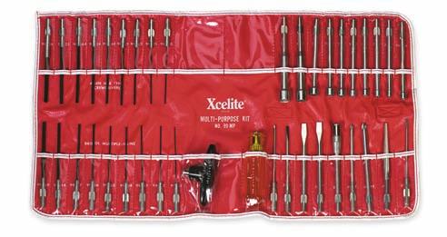 SERIES 99 SERVICE KITS 99MP & 99MPX Multi-purpose Tool Kit 39-piece kit contains most popular Series 99 tools 2 extra pockets permit addition of pliers, snips or other tools Available in a durable,
