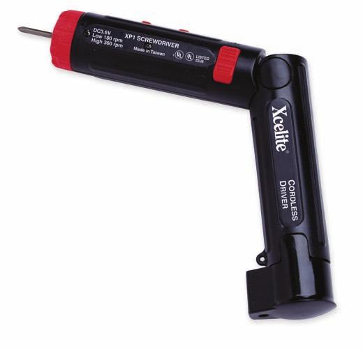 POWER & HAND SCREWDRIVERS XP1 Cordless Driver XP1 kit contains a driver, battery, battery charger, 3 bits, and 1 adapter for use with all Series 99 interchangeable bits Features: Multi-stage clutch