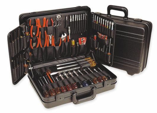 ATTACHÊ TOOL CASES Model TCMB100ST and TCMB100MT Contains 53 individual hand tools, 31 Series 99 interchangeable screwdriver/nutdriver blades and handles, and 2 specialized screwdriver/nutdriver kits