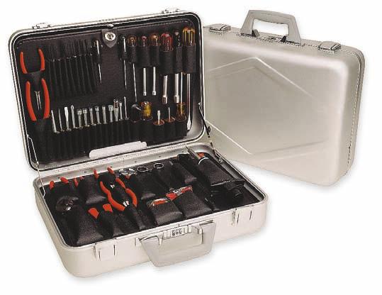 ATTACHÊ TOOL CASES Model TCA150ST Carefully selected, intermediate assortment of hand tools and WP25 Weller 25 watt soldering iron Contains 23 individual hand tools, 24 Series 99 interchangeable