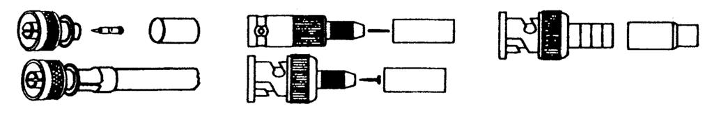 Connectors For RG 8, RG 11, RG 213 and RG 216 ethernet N-series,.429"/.213"/.100"/.