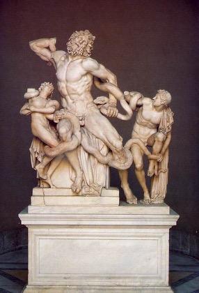Laocoon was a Trojan priest. He threw a lance at the wooden horse of the Greeks and warned the Trojans about it.