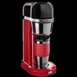 KitchenAid 4-Cup Personal Coffee Maker with Multifunctional Thermal Mug in Empire Red Cuisinart's Compact 1000W Electric Deep Fryer takes up less counter space.