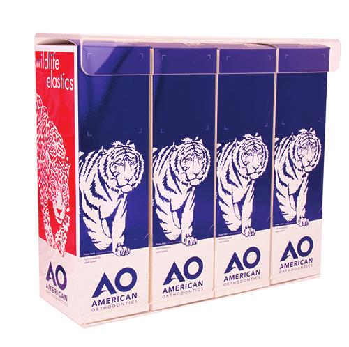 TIGER 000-124 RHINOERO 851-824 000-134 PUMA Holds up to four standard size boxes 10,000 total elastics 100 patient packs per box (100 elastics per pack) Exception: Due