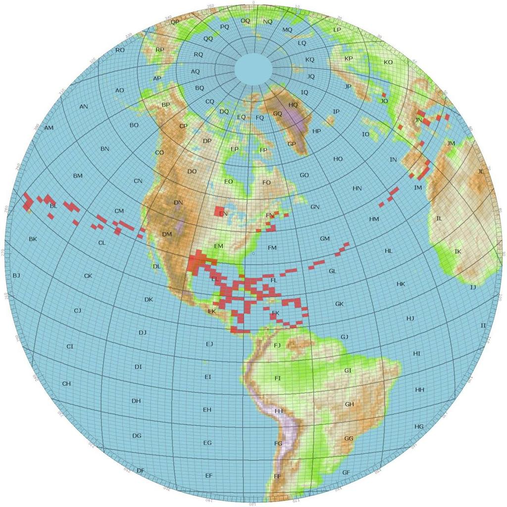 N5AFV Satellite Operation Operated from 170 Grid Squares While on cruises operated on satellites from 21 DXCC entities on 3