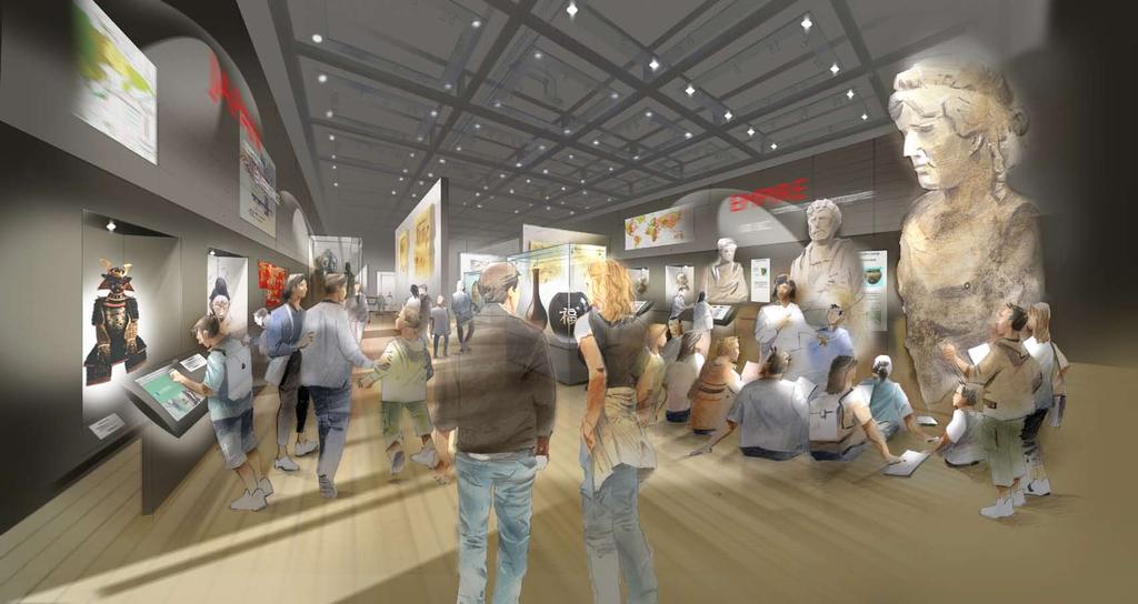 Our New Exhibitions Gallery Artistic impression of proposed exhibition gallery The new building offers a modern, accessible exhibition space that will enable the successful temporary exhibitions