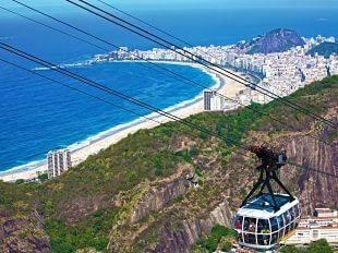 Day 2 SUGARLOAF MOUNTAIN CABLE CAR RIDE & RIO CITY TOUR The panoramic view from the top of the Sugar Loaf Mountain is the highlight of today's sightseeing tour.