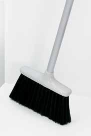 snaps to Dustpan for upright storage Teeth comb out dirt and dust from Broom