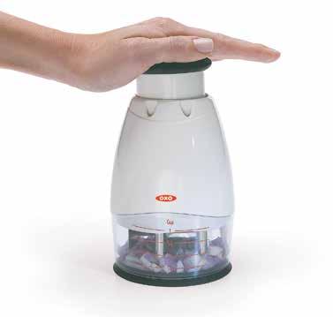 Chopper Chops onions, vegetables, herbs, nuts and more Chop in enclosed cup or on