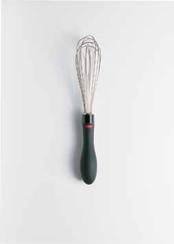 the palm of your hand Polished stainless steel wires Soft, comfortable, non-slip handle #1052199 11" Balloon Whisk Balloon shape is perfect for whipping and