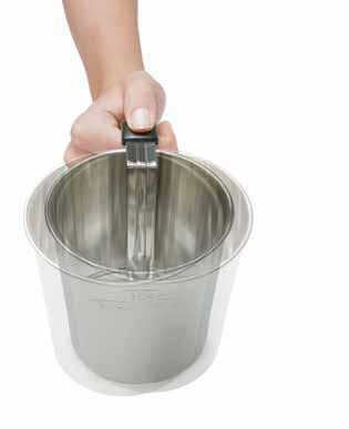 Stainless Steel Sifter Sift flour, powdered sugar, cocoa powder and more Easy, one-handed shaking motion Top and bottom lids seal for easy