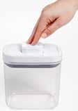 pantry organization Silicone gasket is dishwasher safe; hand