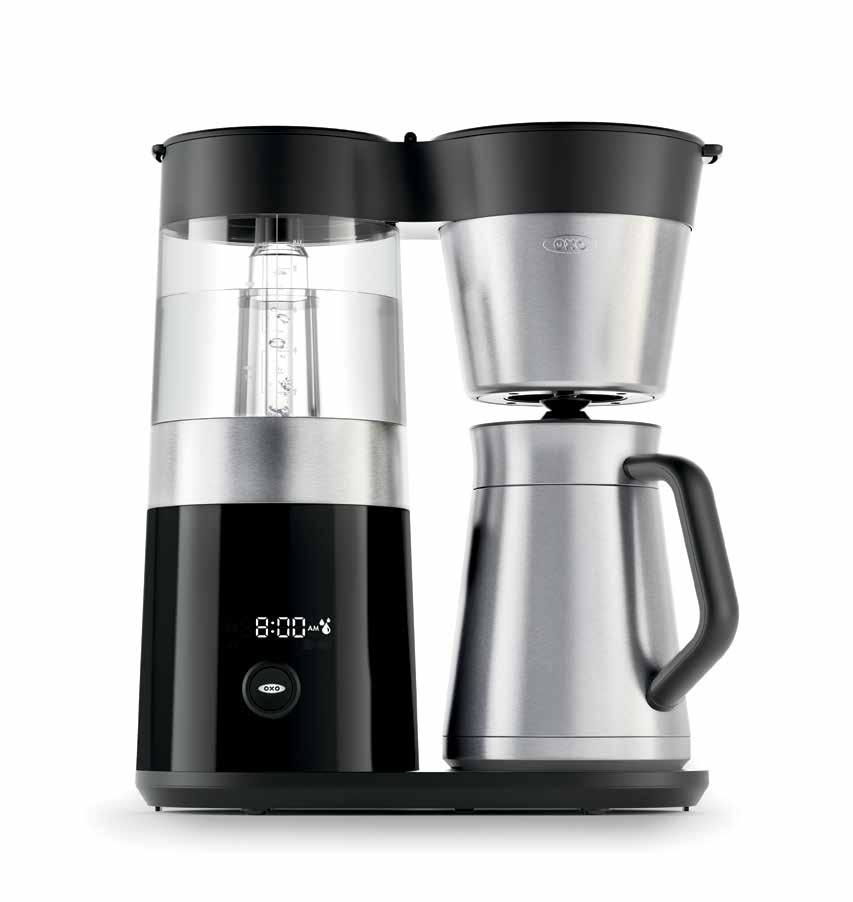 Barista Brain 10 ON 9-CUP COFFEE MAKER TIME Microprocessor-controlled brew cycle produces 2-9 cups perfect coffee TEMPERATURE Water