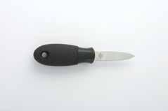 grip for secure handling even when wet Oyster Knife Sturdy, stainless