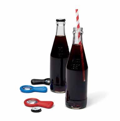 Bottle Opener Quickly and easily opens pop-top bottles Opener made of durable stainless steel Curved gripping area for comfortable use Flat, discreet shape and size for compact storage Perfect for