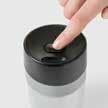 Travel Mugs One-handed, one-click open and close Three silicone seals ensure