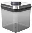 5 qt Containers SteeL 5 Piece POP Container Set Set includes: two 2.4 qt containers, one 3.4 qt container, one 2.5 qt container and one 0.