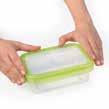 and odors Crystal clear body and transparent lid make it easy to view contents Modular
